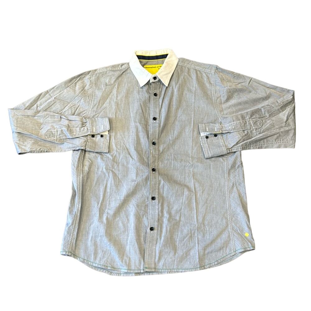 Descendant of Thieves by Dres Ladro Men's Long Sleeve Button Down Shirt Size L